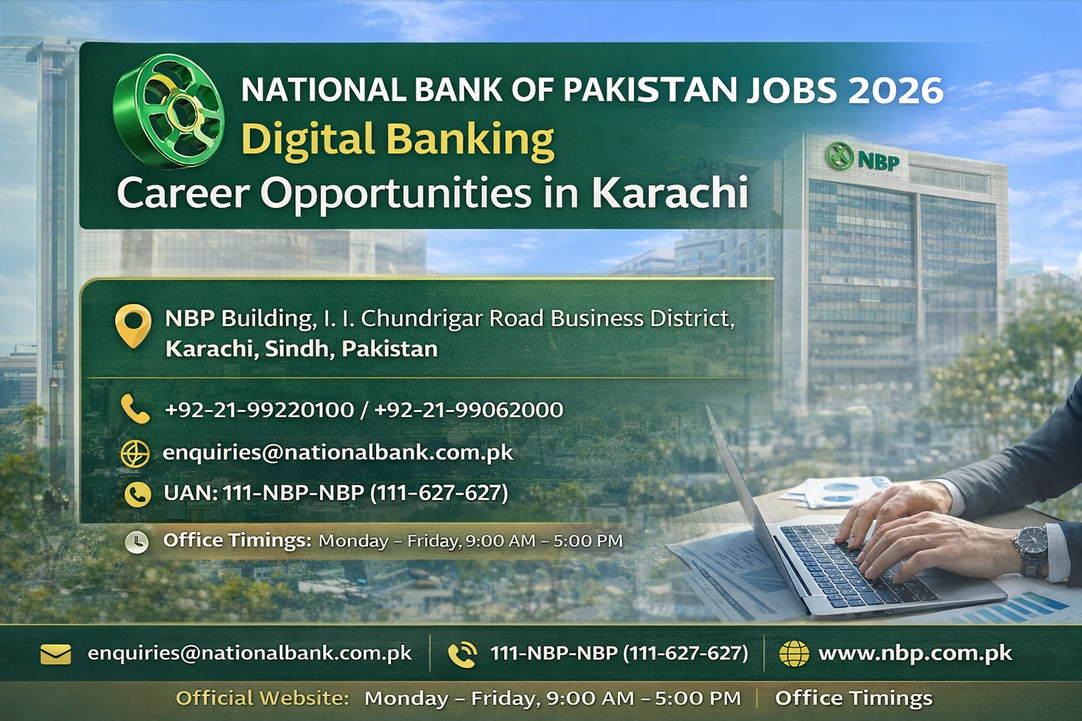 National Bank of Pakistan Jobs 2026 – Digital Banking Career Opportunities in Karachi