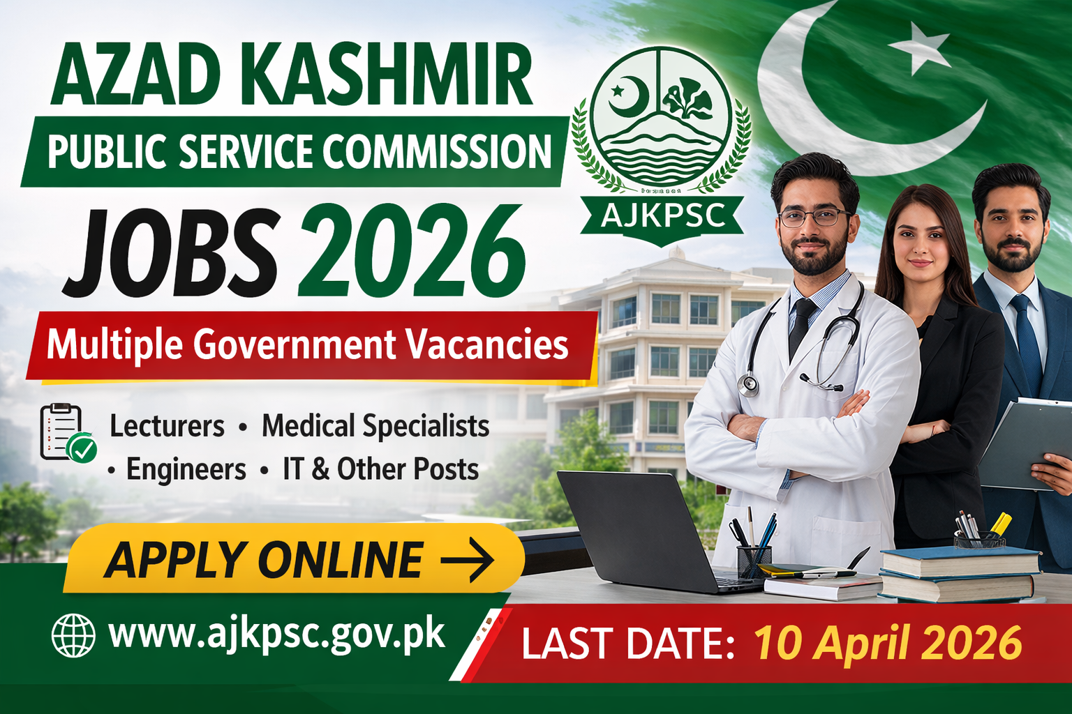 Azad Kashmir Public Service Commission Jobs 2026 – Multiple Government Vacancies