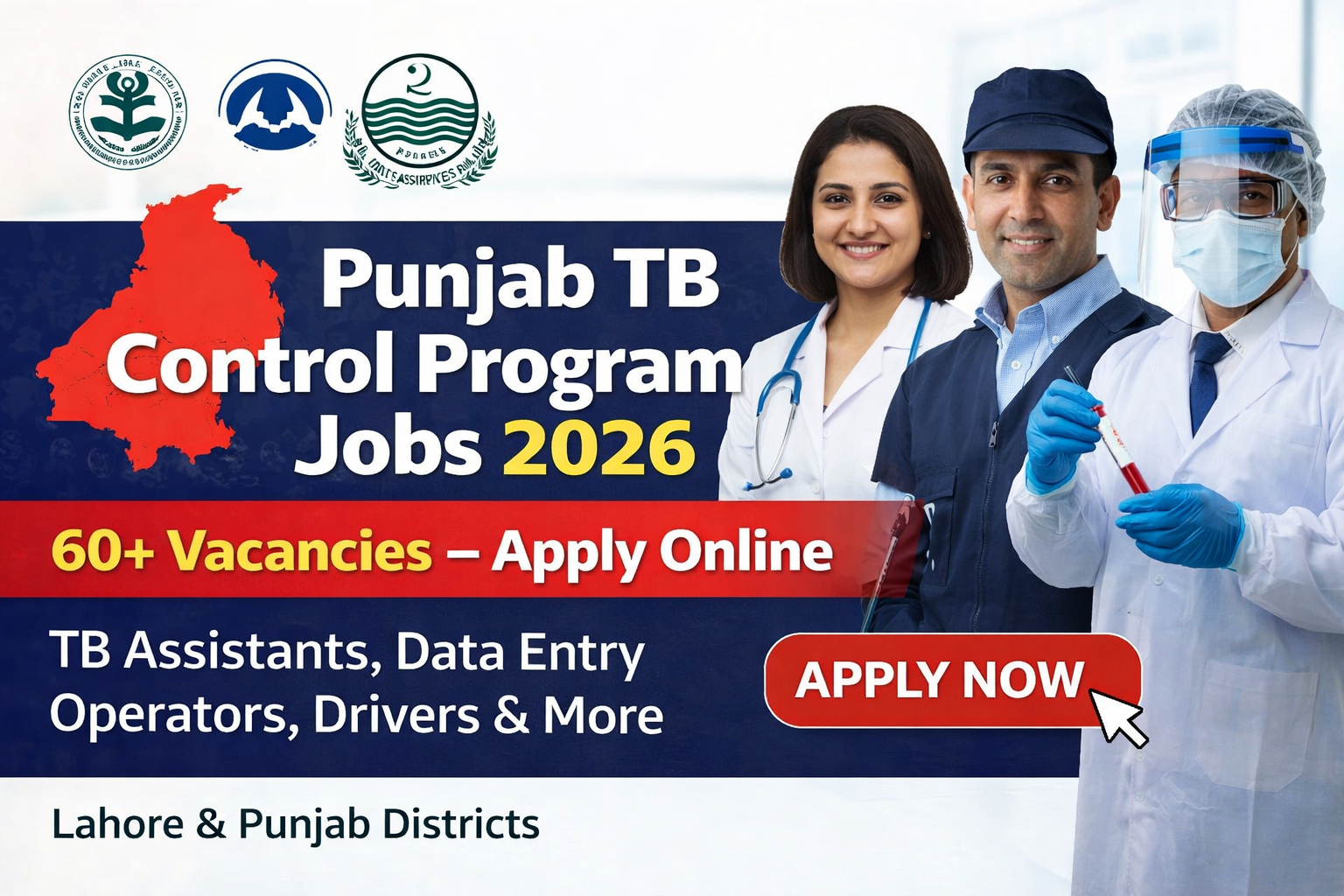 Punjab TB Control Program Jobs 2026 – Apply Online for 60+ Vacancies