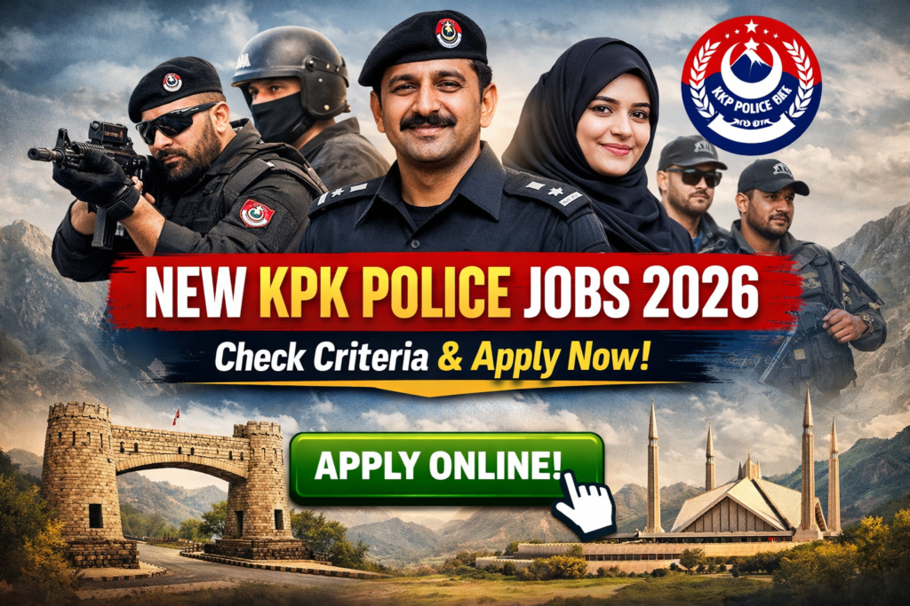 New KPK Police jobs 2026-Check criteria and Apply Now