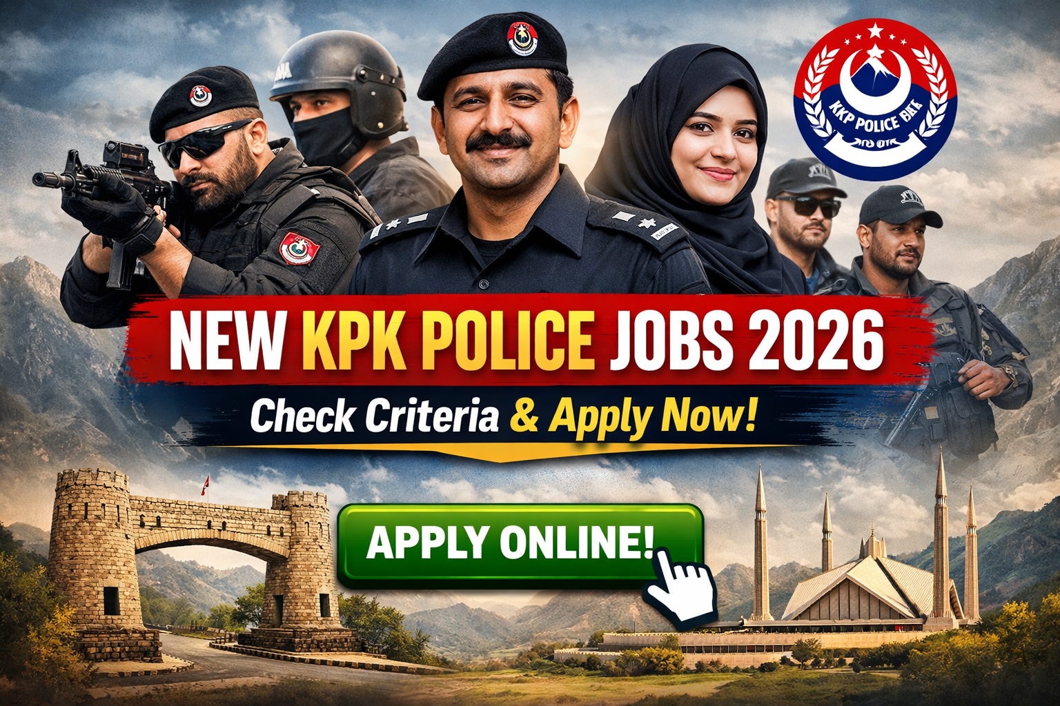 New KPK Police jobs 2026-Check criteria and Apply Now