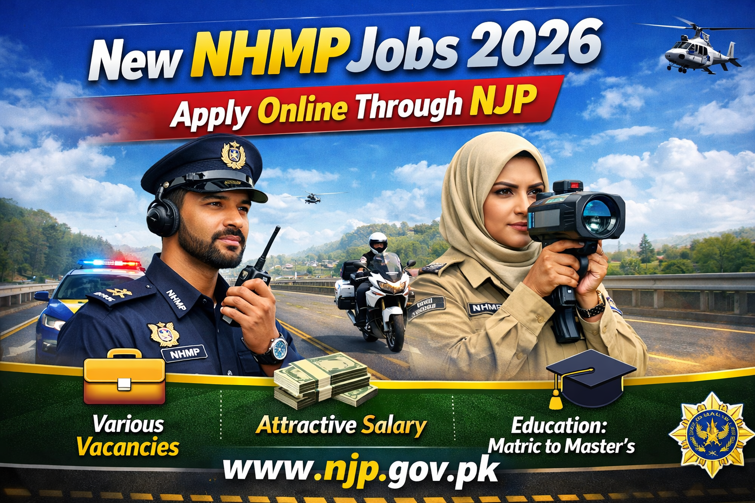 Are you looking for the New NHMP Jobs for The year of 2026-Applicants who are looking for the new nhmp jobs Must have to Apply for These jobs. Its a great opportunity for the jobless persons they have to Apply for the job as soon as it could be possible. Both male and Female candidates are required to fulfill the NHMP vacant Vacancies.