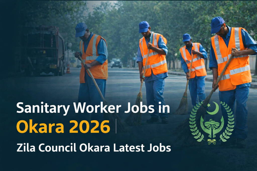 Sanitary Worker Jobs in Okara 2026 | Zila Council Okara Latest Jobs