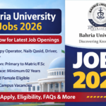 New Bahria University Jobs 2026 – Career Opportunities in Karachi Campus